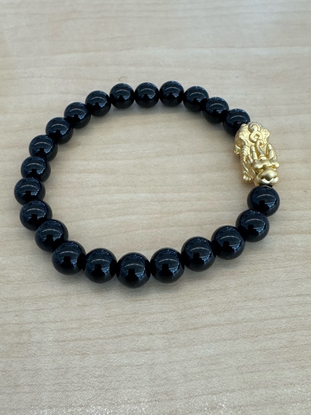 Tiger Eye Stone Bracelet Wealth Lucky Feng Shui Stretch Beaded Unisex